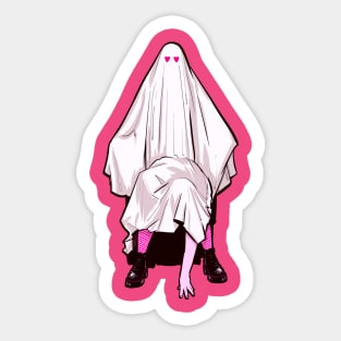 Two-Headed Ghost Sticker